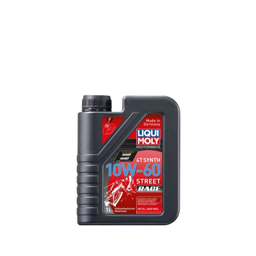 Моторно Масло, LIQUI MOLY, Motorbike 4T Synth 10W-60 Street Race, 1 литър